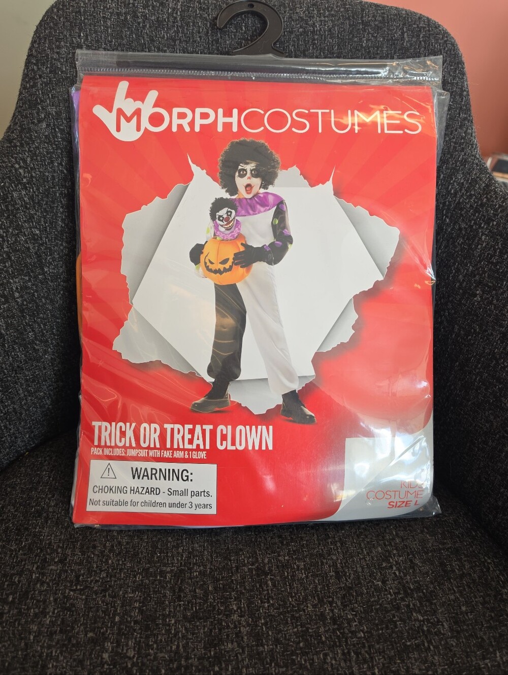 NIP MorphCostumes Child Size Large Trick Or Treat Clown Halloween Morph Costume